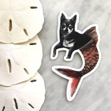 Laptop Stickers for Dog Lovers - Mermaid Chihuahua Vinyl Sticker By Pergamo Paper Goods