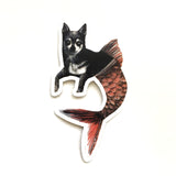 Laptop Stickers for Dog Lovers - Mermaid Chihuahua Vinyl Sticker By Pergamo Paper Goods