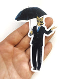 Vinyl Stickers for Vintage Lovers - Dapper Fox Sticker www.pergamopapergoods