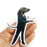 Dapper Dachshund Sticker