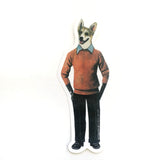 Vinyl Stickers for Dog Lovers - Corgi Man Sticker www.pergamopapergoods.com