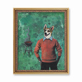 Art for Corgi Lovers - Corgi Art Print - Vintage Inspired Collage Art by Pergamo Paper Goods