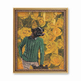 Vintage Inspired Animal Illustrations - Sweater Pit Bull Art Print by Pergamo Paper Goods