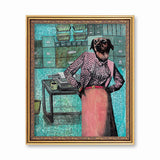 Art for Dog Lovers - Sassy Dressed Up Dog Art Print - Vintage Dog Art by Pergamo Paper Goods