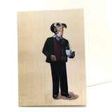 Illustrated Greeting Cards for Dog Lovers - Coffee Dog Greeting Card by Pergamo Paper Goods