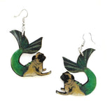 Mermaid Pug Earrings