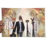 Animal Doctors Art Print - Weird Art for Medical Professionals - 8x10" Animal Art - Mixed Media Florida Artist Pergamo Paper Goods