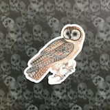 Vintage Animal Vinyl Stickers - Waterproof Owl Sticker for Bird Lovers - Pergamo Paper Goods - Vintage Inspired Collage Art for Animal Lovers