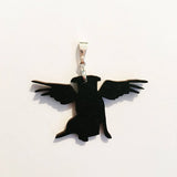 Illustrated Handmade Jewelry Gifts for Pug Lovers - Angel Pug Necklace www.pergamopapergoods.com