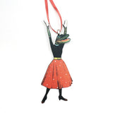 Retro Handmade Holiday Ornaments - Alligator Christmas Ornament www.pergamopapergoods.com