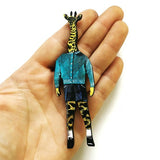 Animal Lover Gifts with a Vintage Twist - Retro Giraffe Boy Magnet www.pergamopapergoods.com