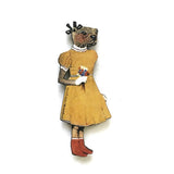 Anthropomorphic Animal Art Illustrated Gifts - Otter Magnet www.pergamopapergoods.com