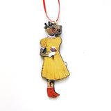 Retro Animal Christmas Ornaments- Handmade Otter Holiday Ornament www.pergamopapergoods.com