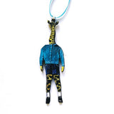 Animal Lover Holiday Stocking Stuffer - Giraffe Boy Christmas Ornament www.pergamopapergoods.com