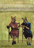 Retro Greeting Cards for Animal Lovers - School Foxes Card www.pergamopapergoods.com