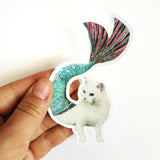 Mermaid Cat Vinyl Sticker
