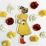 Otter in Yellow Dress Vinyl Sticker