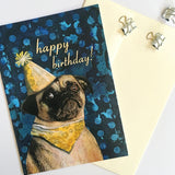 Pug Birthday Card