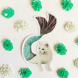 Mermaid Cat Vinyl Sticker