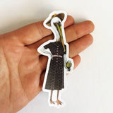 Lady Pelican Vinyl Sticker