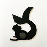 Unique Handmade Gifts for Pug Lovers - Illustrated Mermaid Pug Magnet www.pergamopapergoods.com