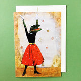 Excited Alligator Card