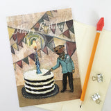 Giant Cake Otter Birthday Card