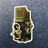 Antique camera vinyl sticker