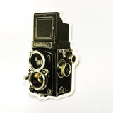 Vintage camera laptop sticker