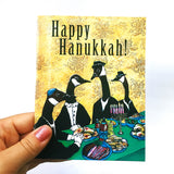 Unique Geese Hanukkah Card or Card Set