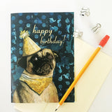 Pug Birthday Card