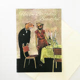 Fancy Otters Birthday Card - "Happy Birthday, Beautiful"