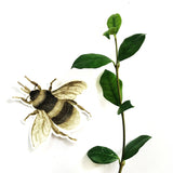 Bee Laptop Sticker with a Branch