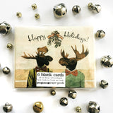 Gay holiday card set, Unique gay cards, unique holiday cards, handmade holiday cards