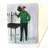 Pug Hanukkah Card or Card Set