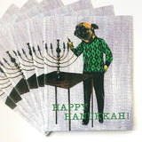 Pug Hanukkah Card or Card Set