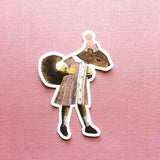 Illustrated Vinyl Stickers for Animal Lovers - Squirrel Vinyl Sticker www.pergamopapergoods.com