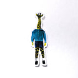 Retro Giraffe Sticker - Vinyl Stickers for Animal Lovers www.pergamopapergoods.com