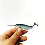 Narwhal Vinyl Sticker - Antique Image