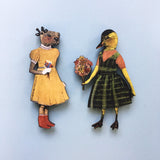 Vintage Kitchen Magnet Set - Otter and Duck Illustrated Wood Magnets by Pergamo Paper Goods www.pergamopapergoods.com.