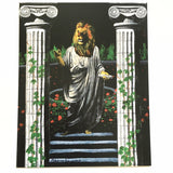 Surreal Art, Leo 8x10 Lion Art Print, 70s Decor, Animal Art, Cool Bathroom Art, Weird Art, Vintage Bar Decor, Ancient Greece Rome Classical by Gianna Pergamo, Pergamo Paper Goods www.pergamopapergoods.com