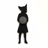 Boston Terrier Dog Magnet - Vintage Inspired, Weird Art for Dog Lovers by Pergamo Paper Goods www.pergamopapergoods.com