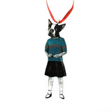 Handmade Boston Terrier Ornament, Wood Illustrated Dog Laser Cut Weird Ornaments, Dog Mom Gift, Memorial Gifts for Dog Lovers, Wholesale Ornaments, Rescue Gifts by Pergamo Paper Goods www.pergamopapergoods.com.