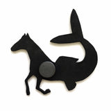 Handmade Horse Mermaid Magnet, Horse Gift, Mermaid Gift, Illustrated Fantasy Gift, Pegasus Weird Horse Art, Horse Girl Gift Housewarming Horse Owner by Pergamo Paper Goods www.pergamopapergoods.com