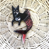 Mermaid Chihuahua Magnet - Handmade Dog Gift for Chihuahua Owners by Pergamo Paper Goods