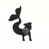 Mermaid Pitbull Magnet - Blue Pitbull Gift, Mermaid Gift, Weird Dog Art, Pit Bull Dog Mermaid Pitbull Memorial Gift, Pitbull Mom Gift by Pergamo Paper Goods www.pergamopapergoods.com