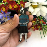 Boston Terrier Dog Magnet - Vintage Inspired, Weird Art for Dog Lovers by Pergamo Paper Goods www.pergamopapergoods.com