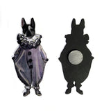French Bulldog Magnet, Weird Art, Funny Frenchie Rescue Gifts, Refrigerator Magnets Fridge, Clown Dog, Pierrot Vintage Kitchen Gift by Pergamo Paper Goods