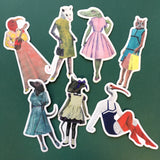 Dachshund Sticker, Weird Vinyl Stickers, Dog Laptop Decal, Bumper Sticker Pack Decals, Vintage Retro Collage, Strange Ugly Surreal Art by Pergamo Paper Goods