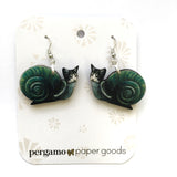 Snail Cat Earrings
